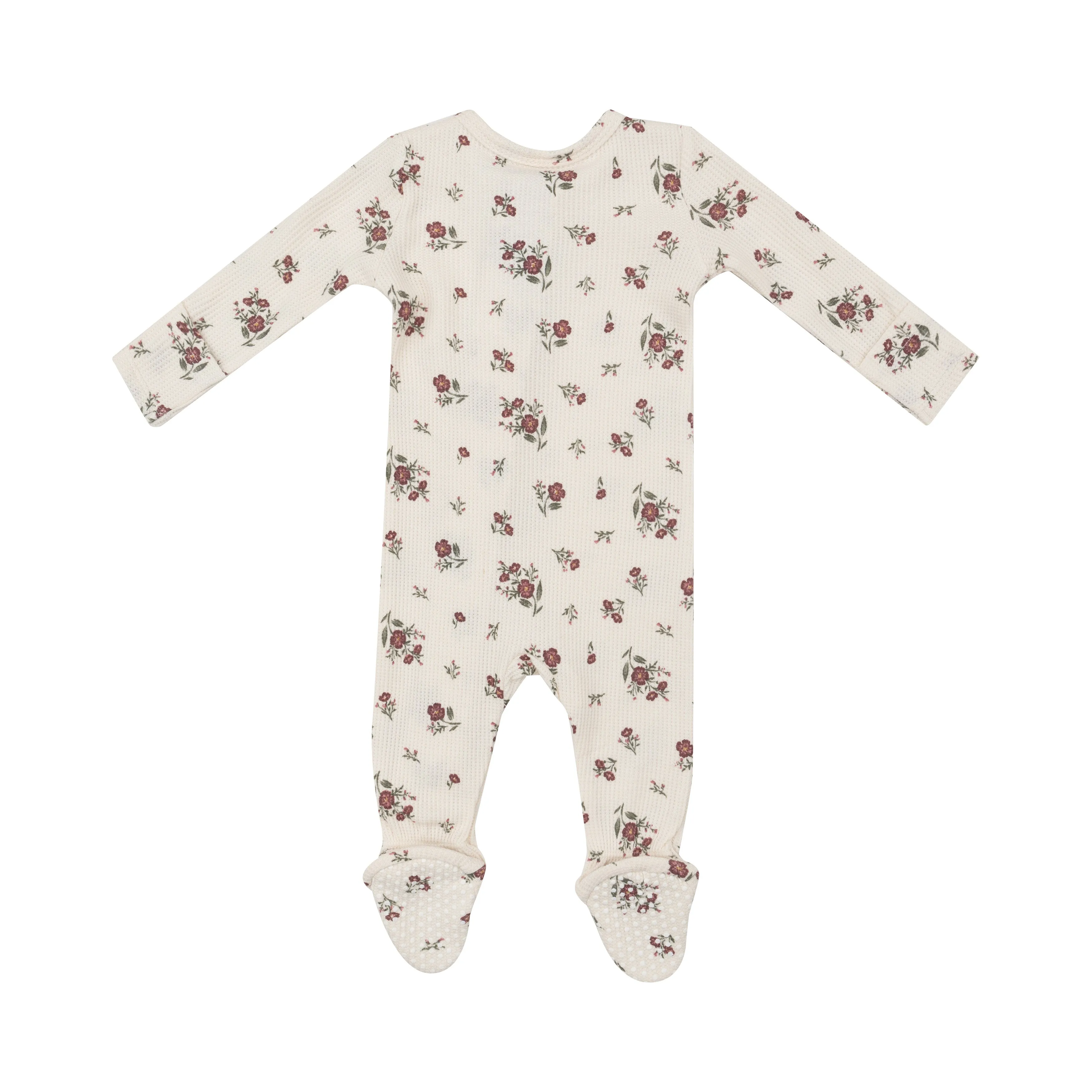 2 Way Zipper Footie - Misty Rose Floral