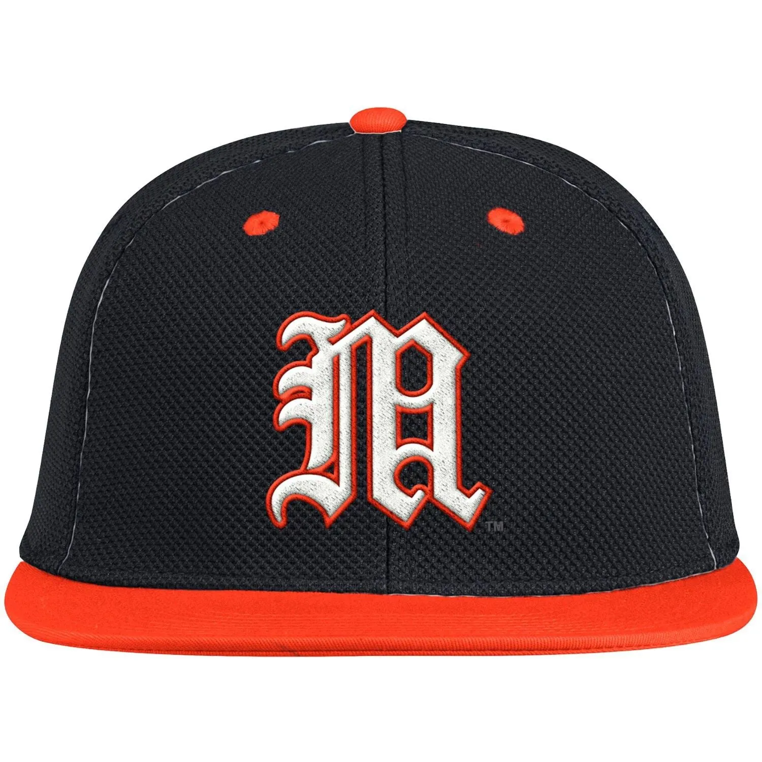 adidas Black/Orange Miami Hurricanes On-Field Men's Baseball Cap