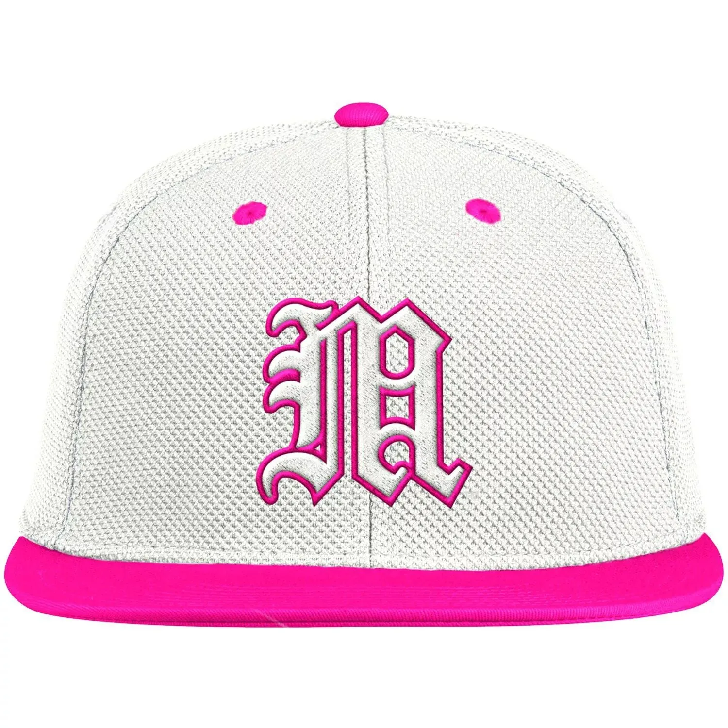 adidas Men's White/Pink Miami Hurricanes On-Field Baseball Cap