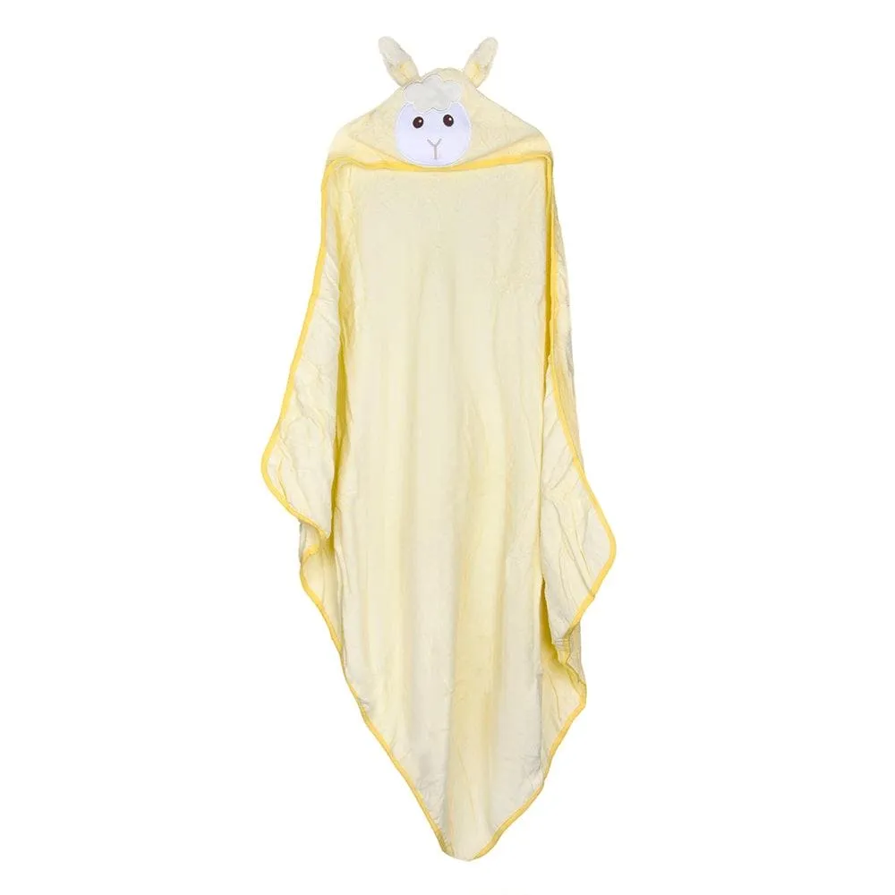 Animal Print Yellow Animal Hooded Towel