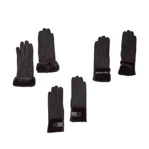 Back in Black Super Soft Micro Suede Gloves