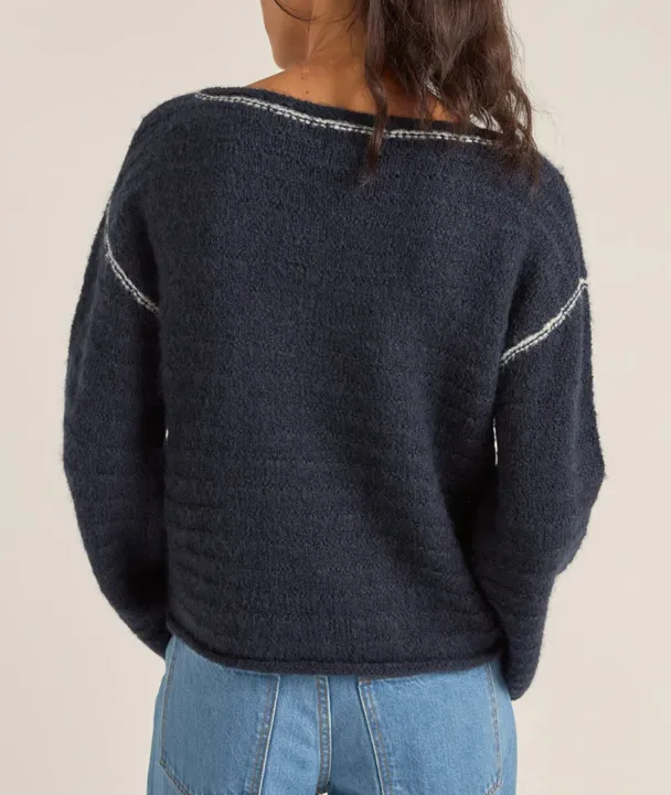 Baklava Knit in Navy