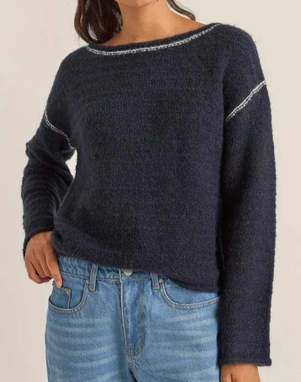 Baklava Knit in Navy