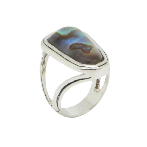 Barse Fair Isle Abalone Ring