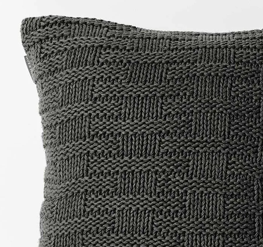 Basket Weave 50x50cm Filled Cushion Shadow