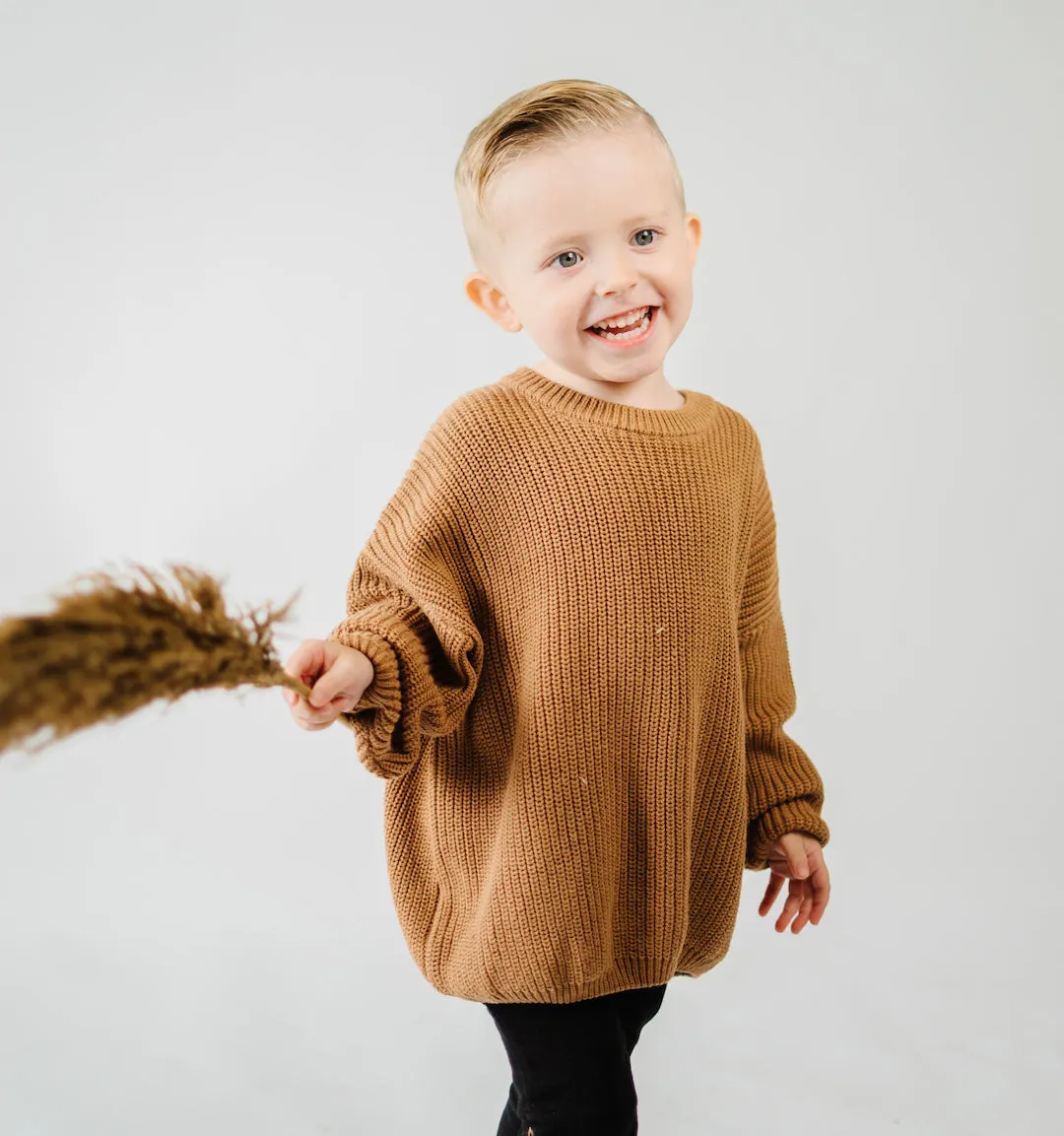 Belan.J Kids Knit Sweater - Caramel