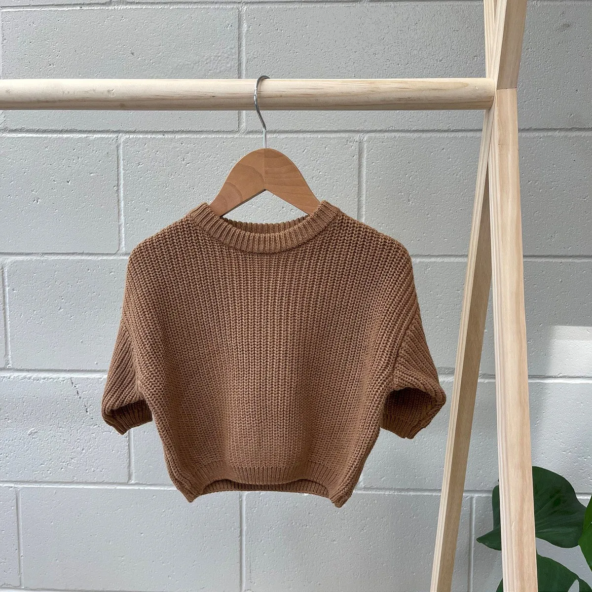 Belan.J Kids Knit Sweater - Caramel