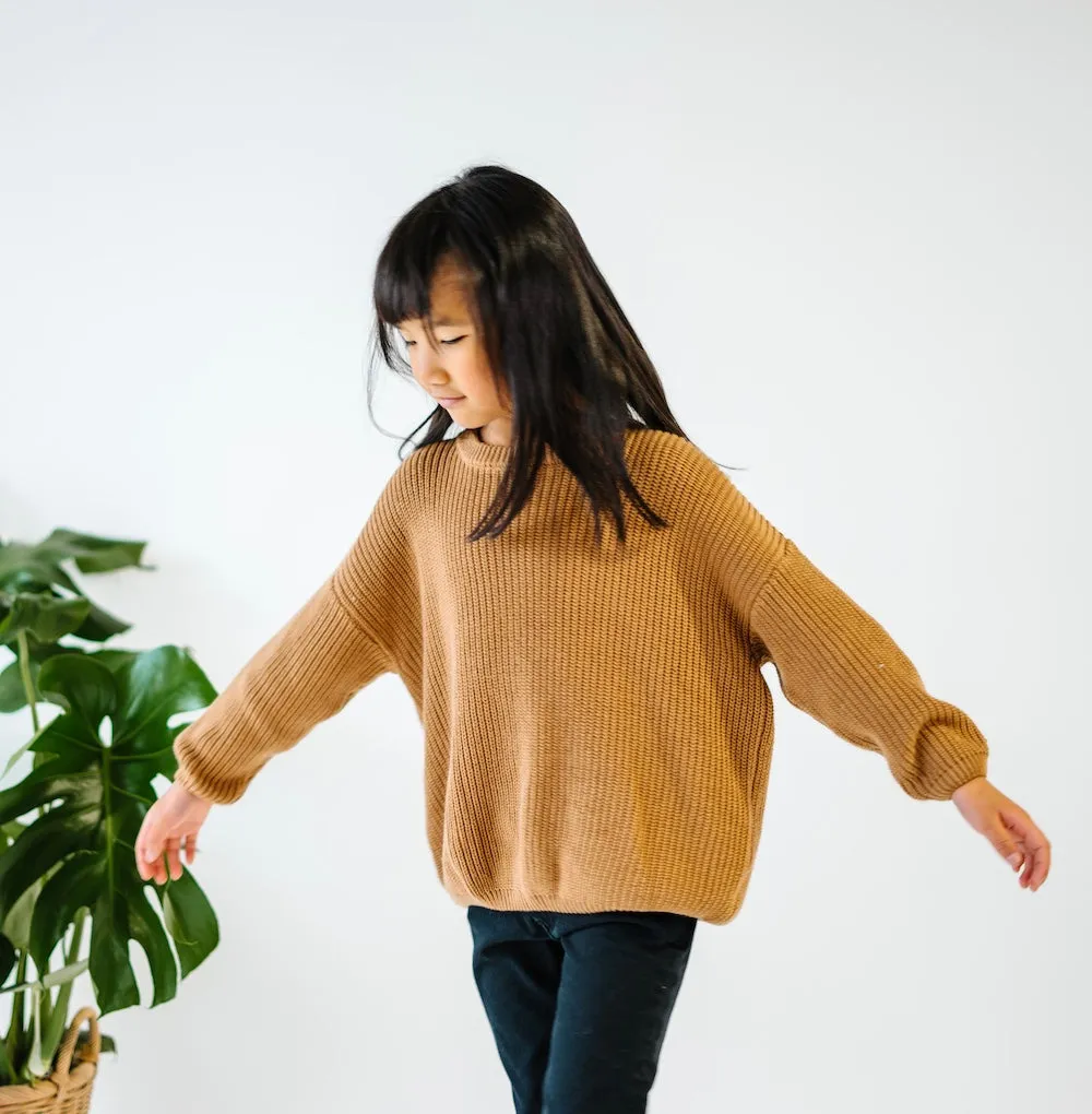 Belan.J Kids Knit Sweater - Caramel