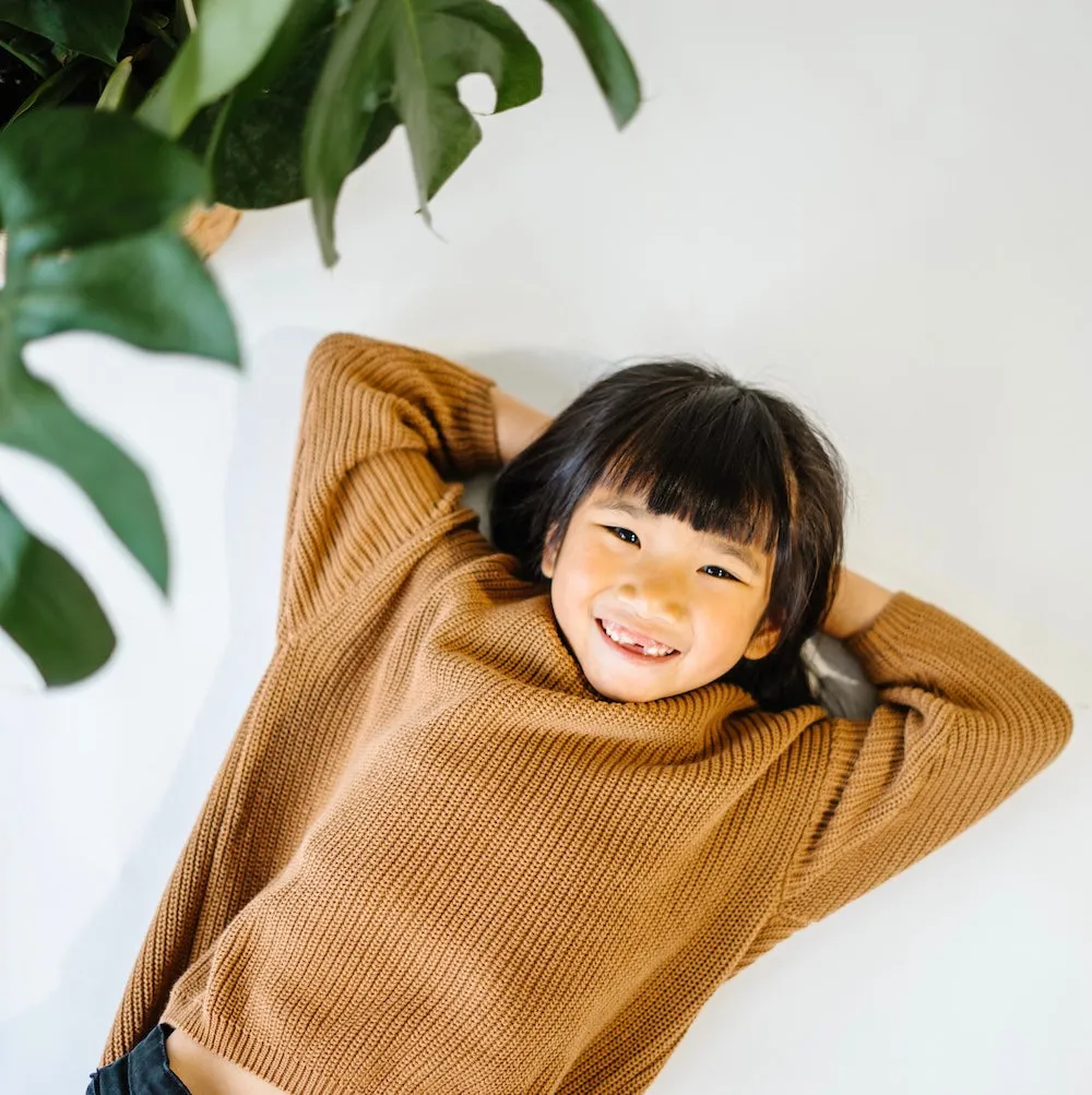 Belan.J Kids Knit Sweater - Caramel