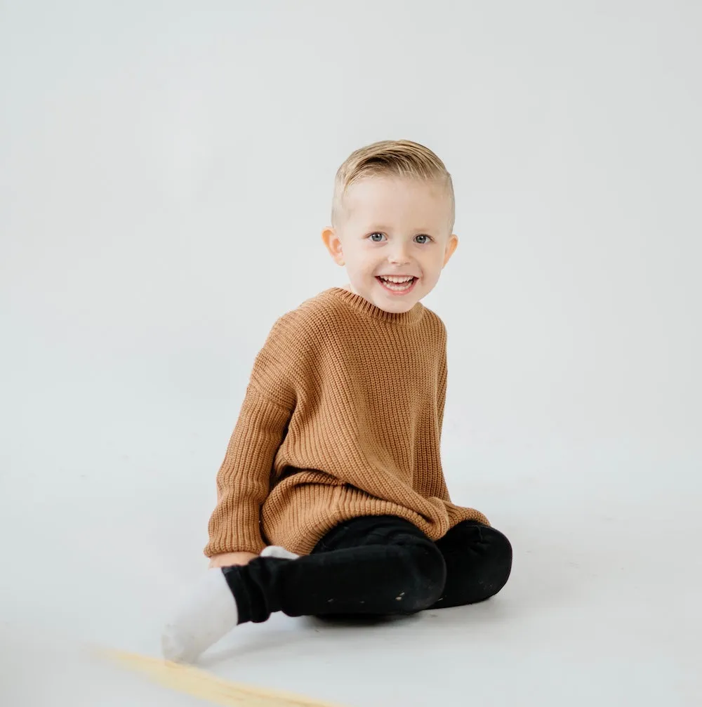 Belan.J Kids Knit Sweater - Caramel