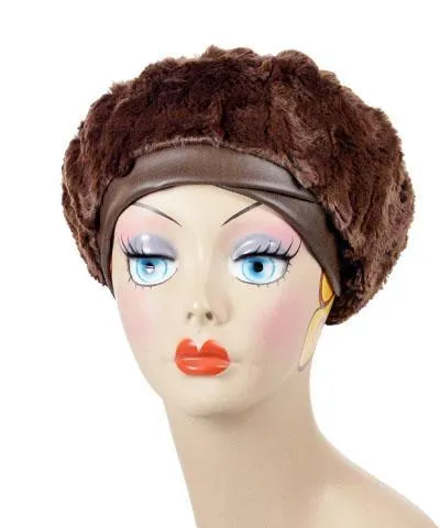 Beret, Reversible -  Rosebud Faux Fur (SOLD OUT)