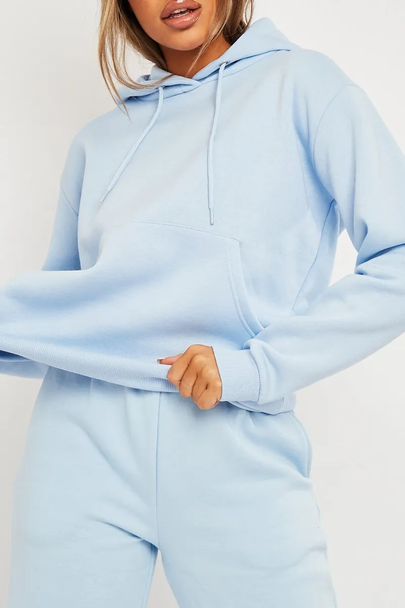 Blue Soft Fleece Hoodie - Maia