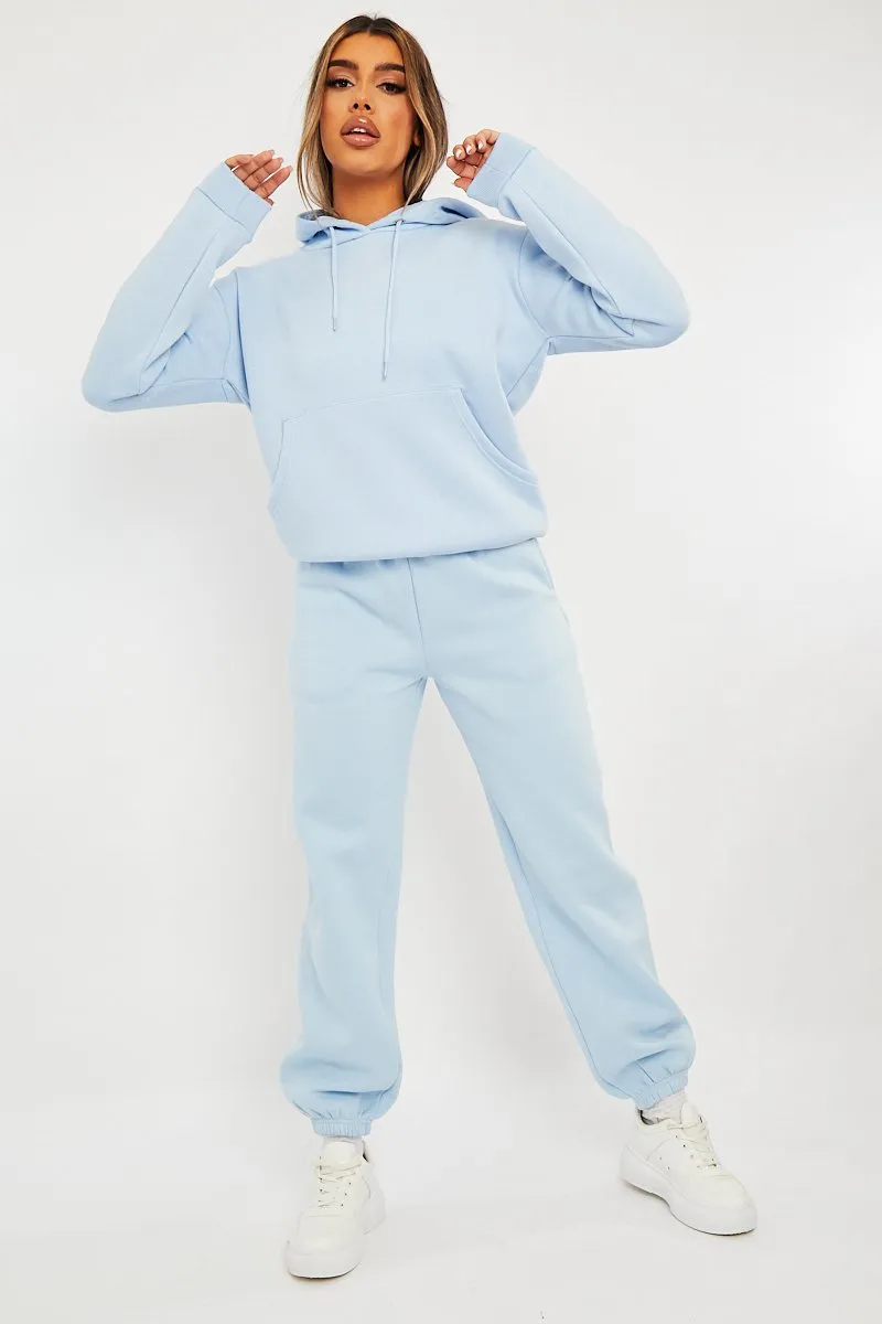 Blue Soft Fleece Hoodie - Maia