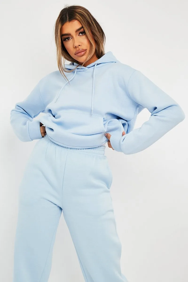 Blue Soft Fleece Hoodie - Maia