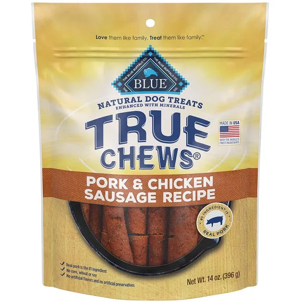 Blue TrueChew Pork & Chicken Sausage 340g