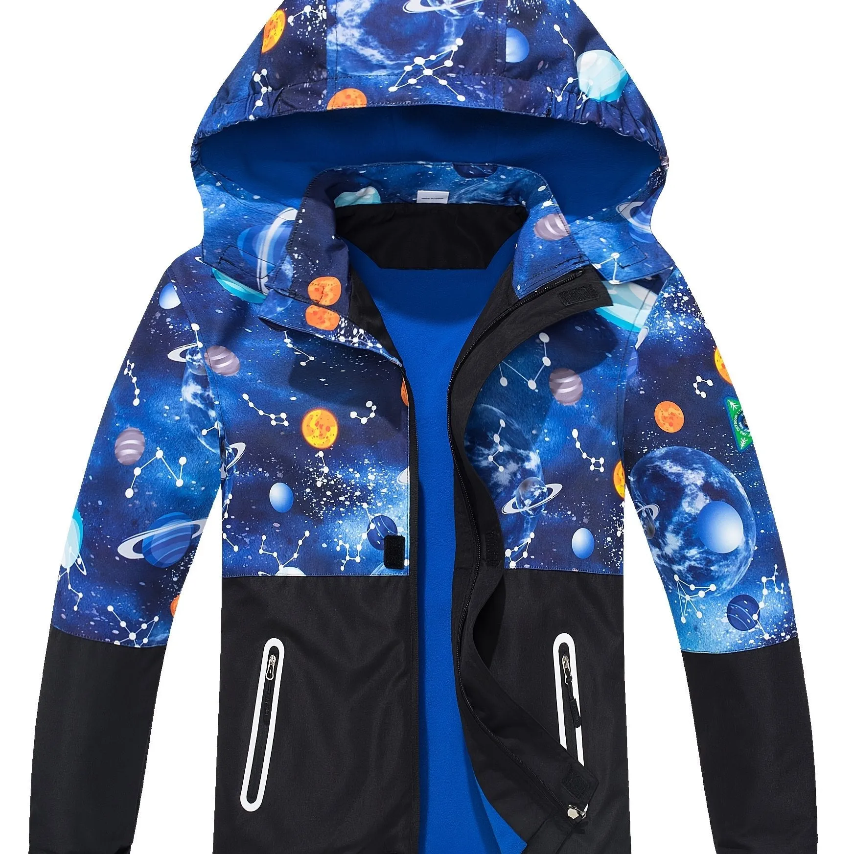 Boys' Starsky Rain Jacket - Waterproof & Fleece-Lined