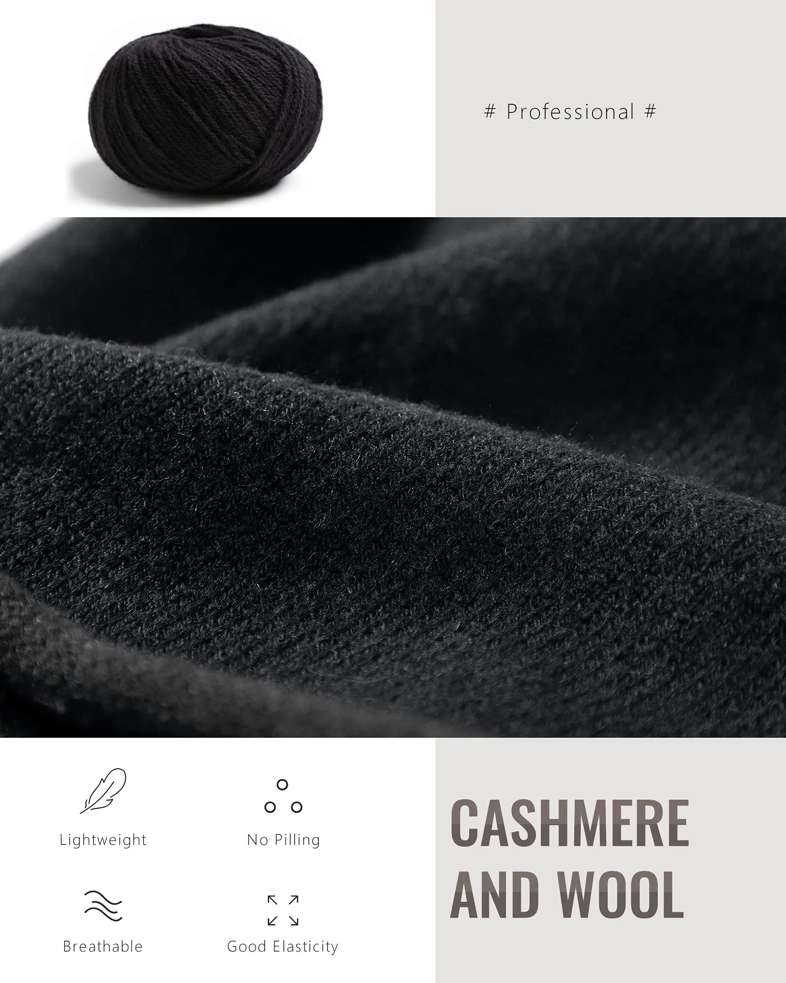 Cashmere Knitted Slouchy Beanie