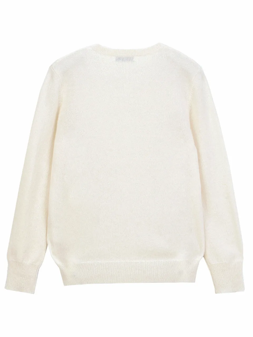 Classic Crew Neck Sweater_Vintage White