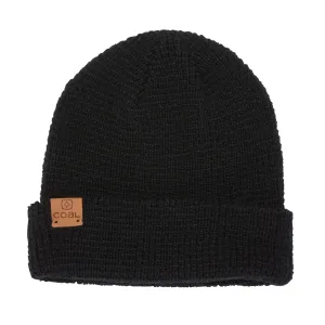 Coal Juno Merino Waffle Knit Beanie - Black