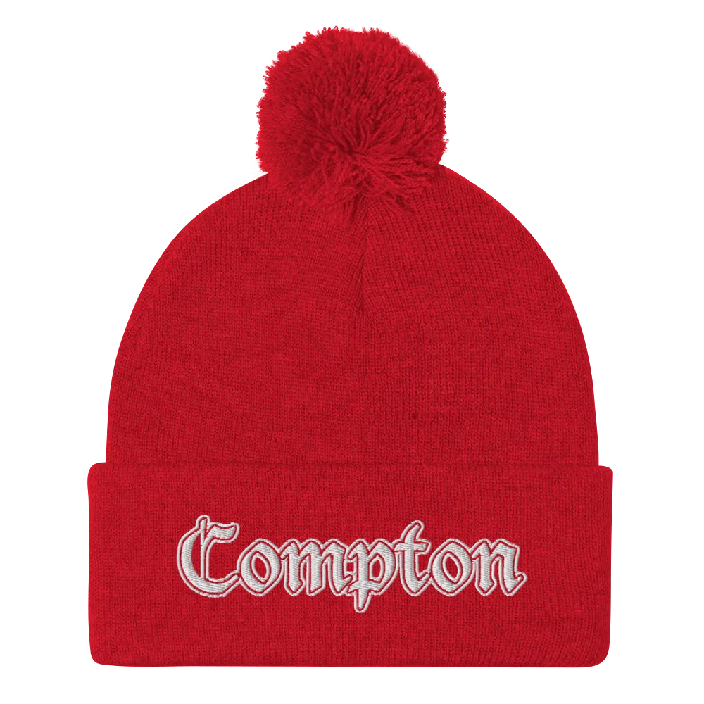 COMPTON POM POM BEANIE