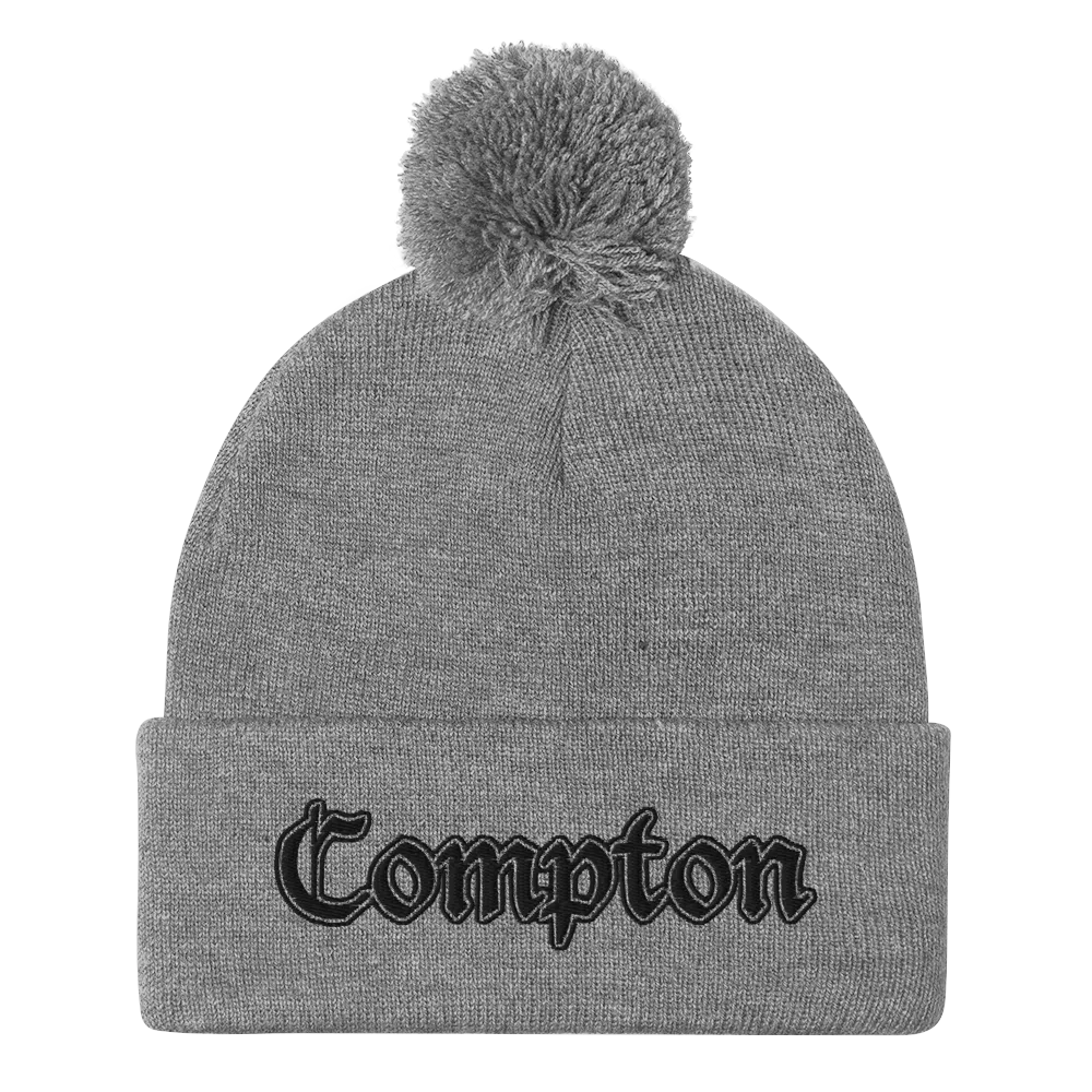 COMPTON POM POM BEANIE