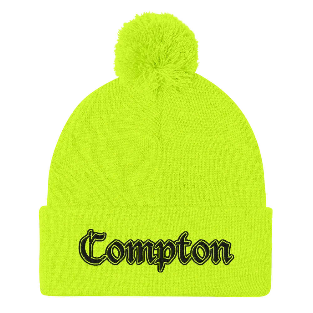 COMPTON POM POM BEANIE