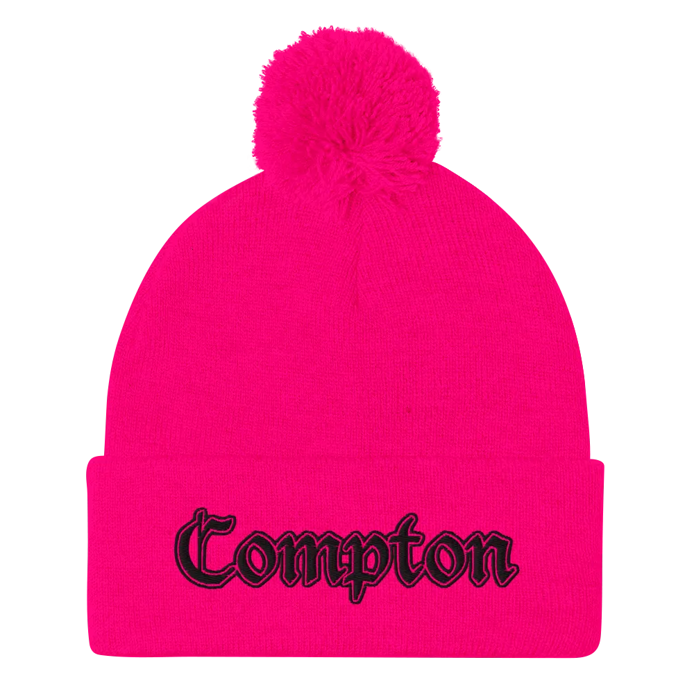 COMPTON POM POM BEANIE