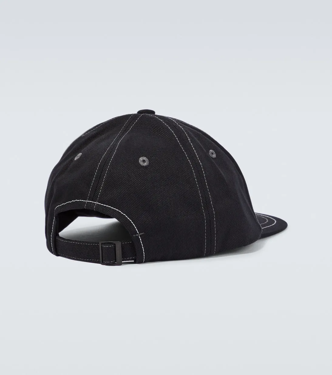 Cotton twill cap with And Wander logo, black