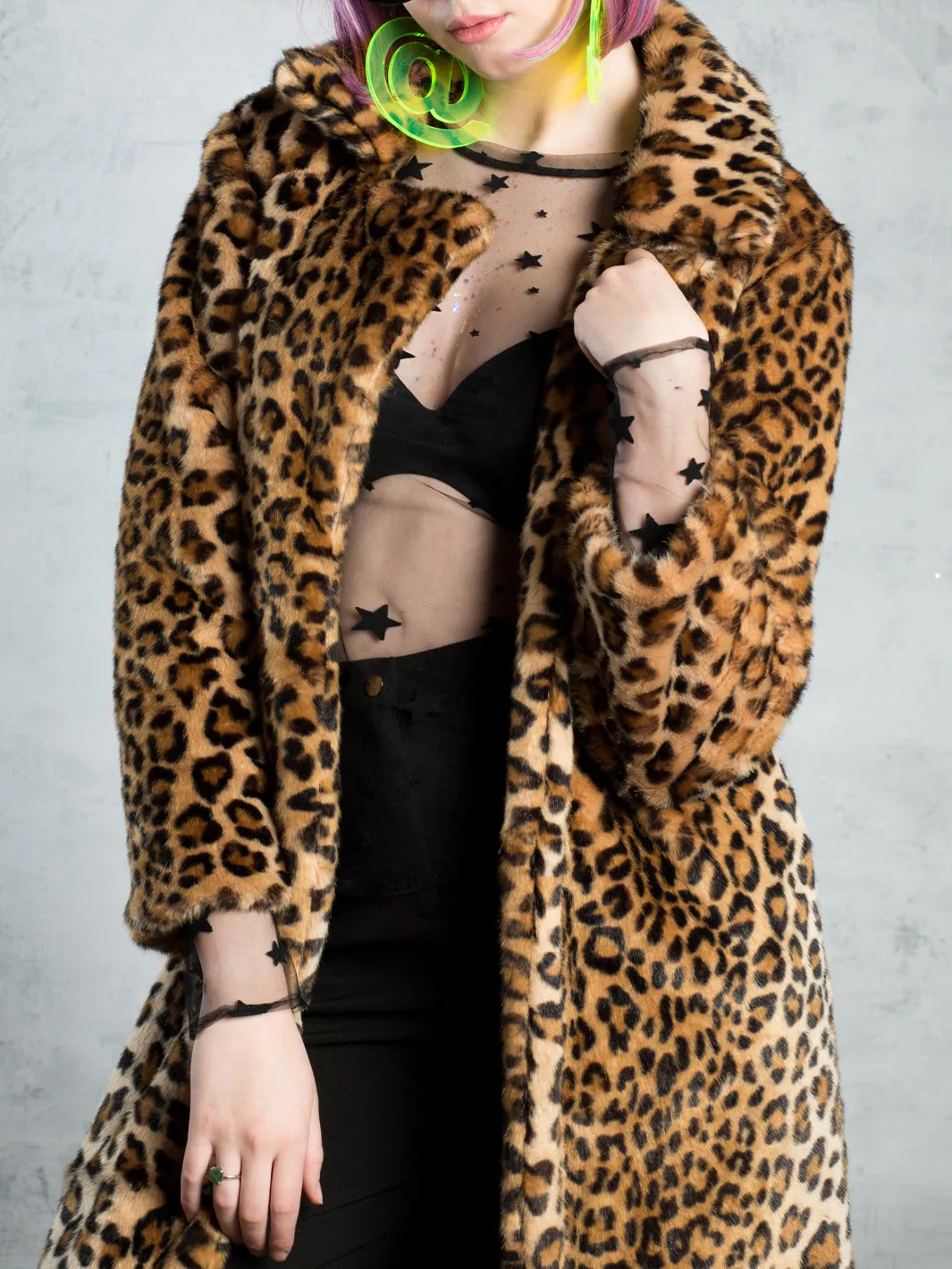 CRUELLA DEVILLE FAUX LEOPARD MAXI COAT ✰ MADE 4 U ✰