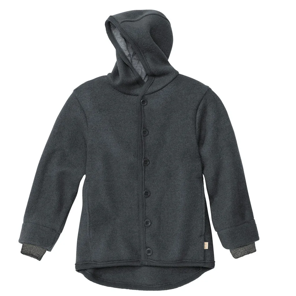 Disana Toddler/Child Hooded Jacket, Organic Merino Boiled Wool