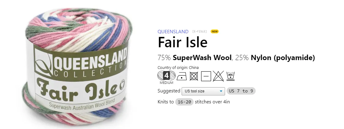 FAIR ISLE - QUEENSLAND COLLECTION