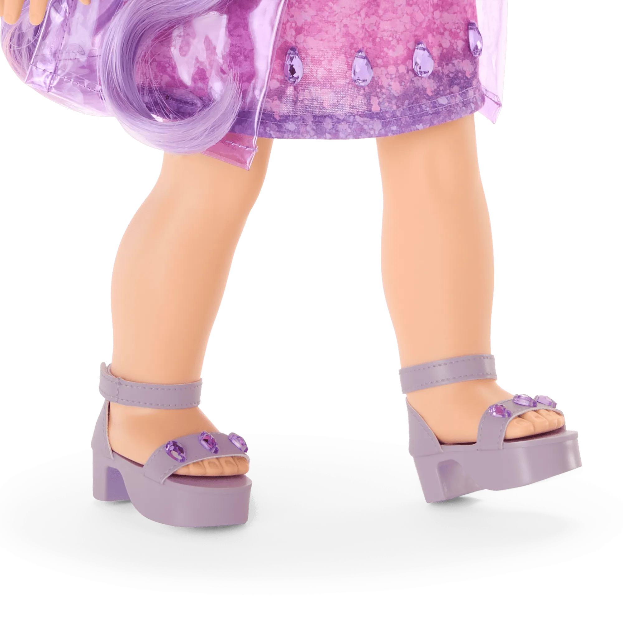 February Amazing Amethyst Outfit for 18-inch Dolls