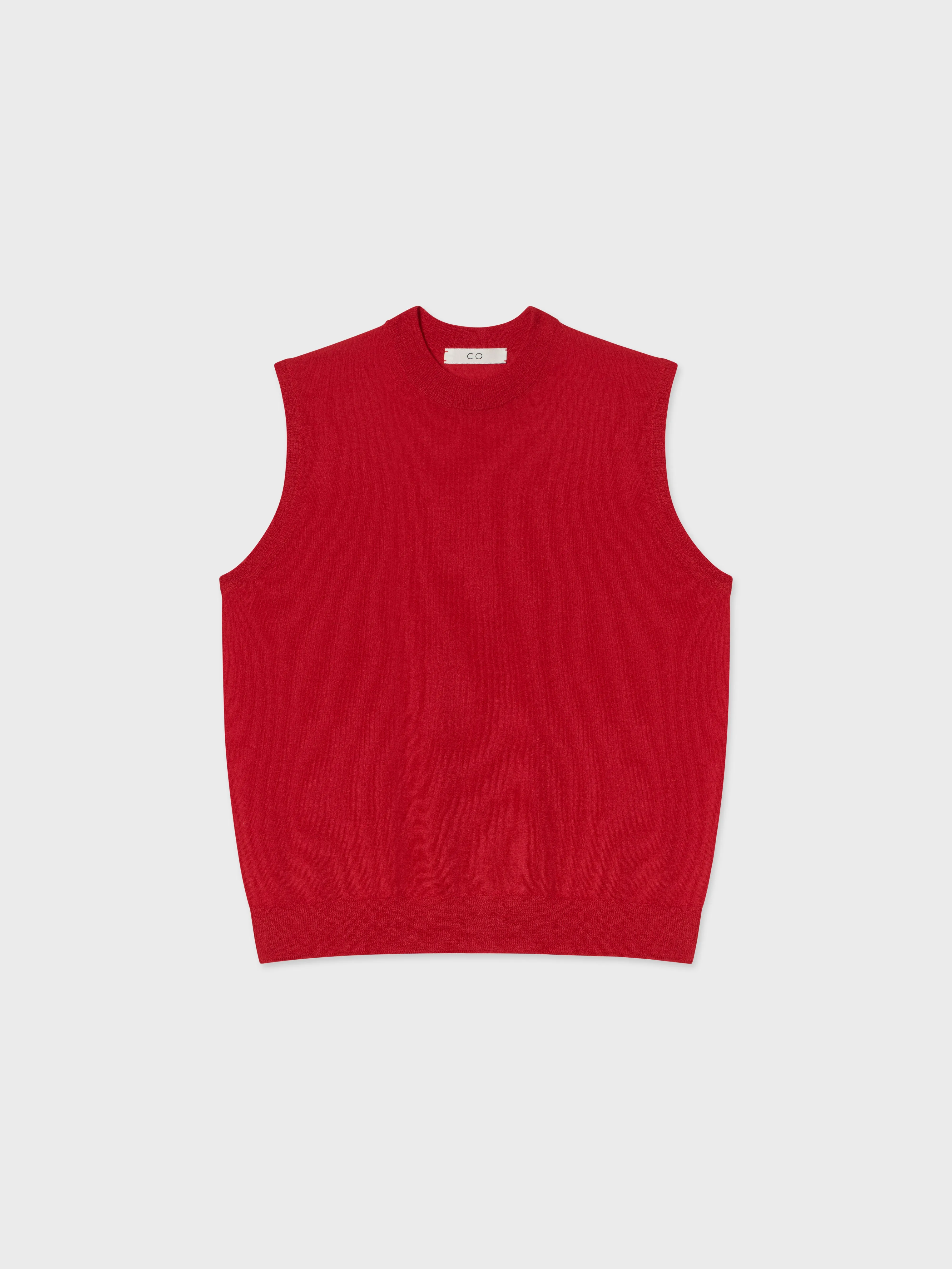 Fine Cashmere Shell - Red