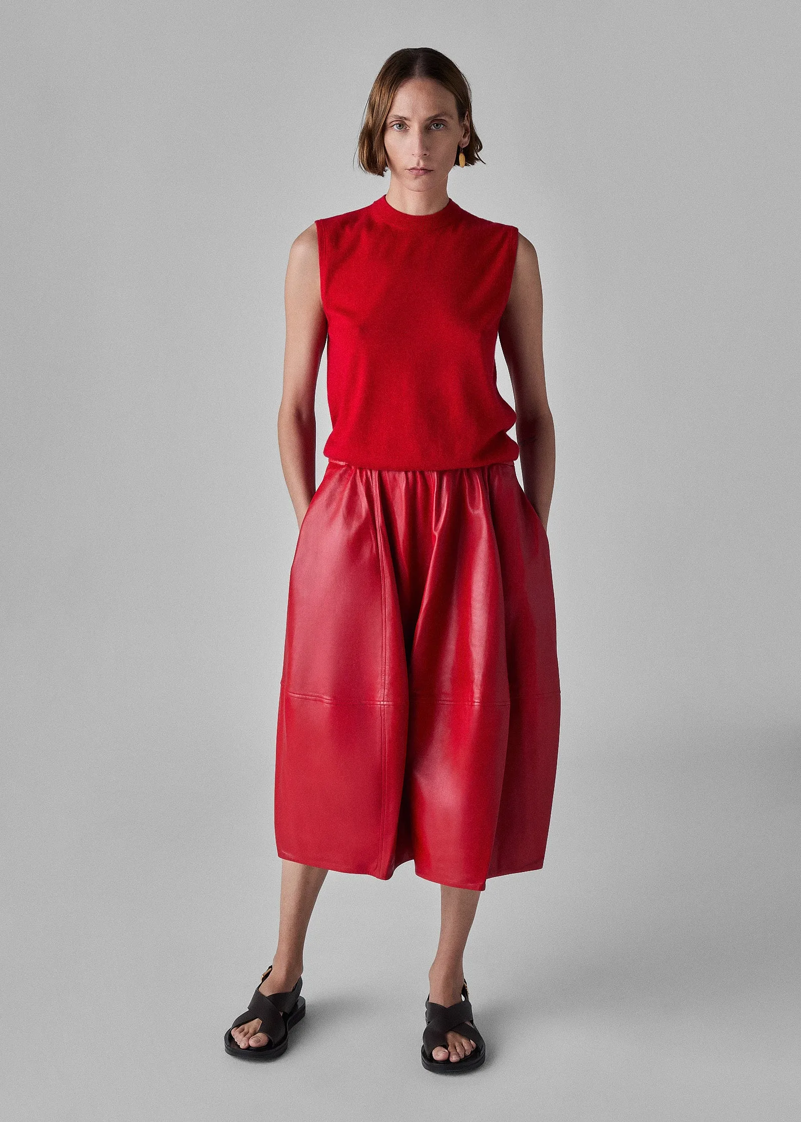 Fine Cashmere Shell - Red