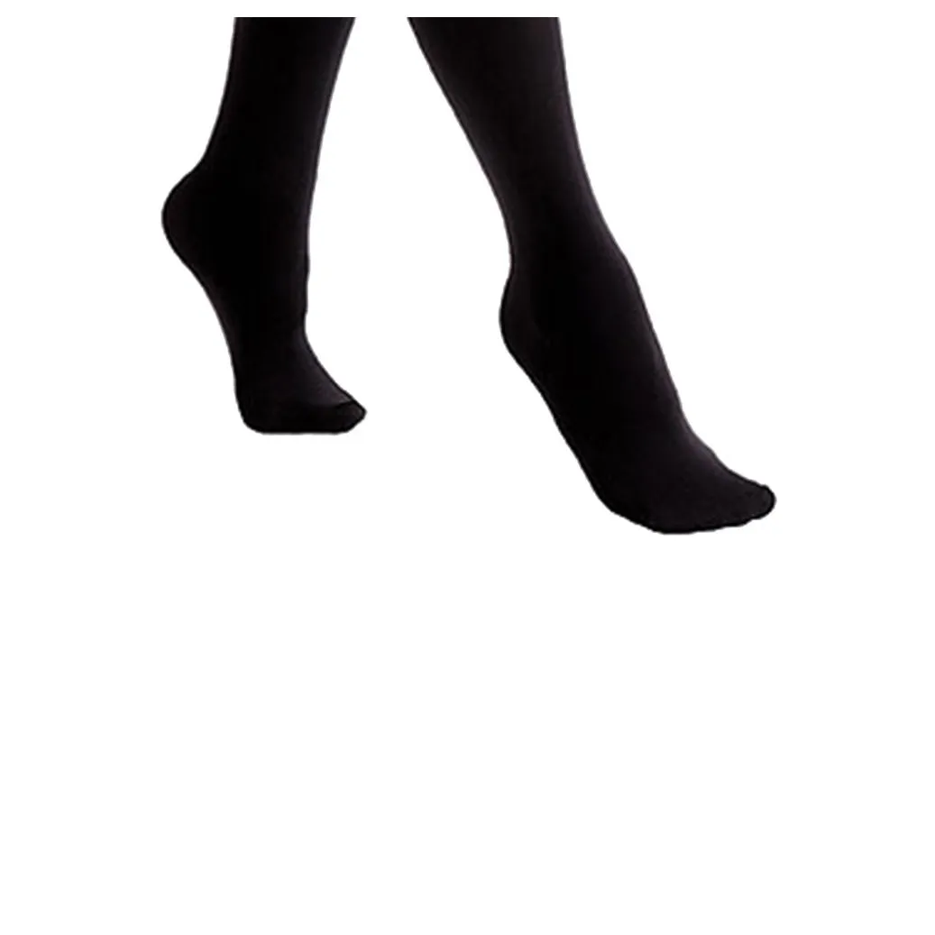 FLOSO Ladies/Womens Black Brushed Thermal Fleece Tights (1 Pair)