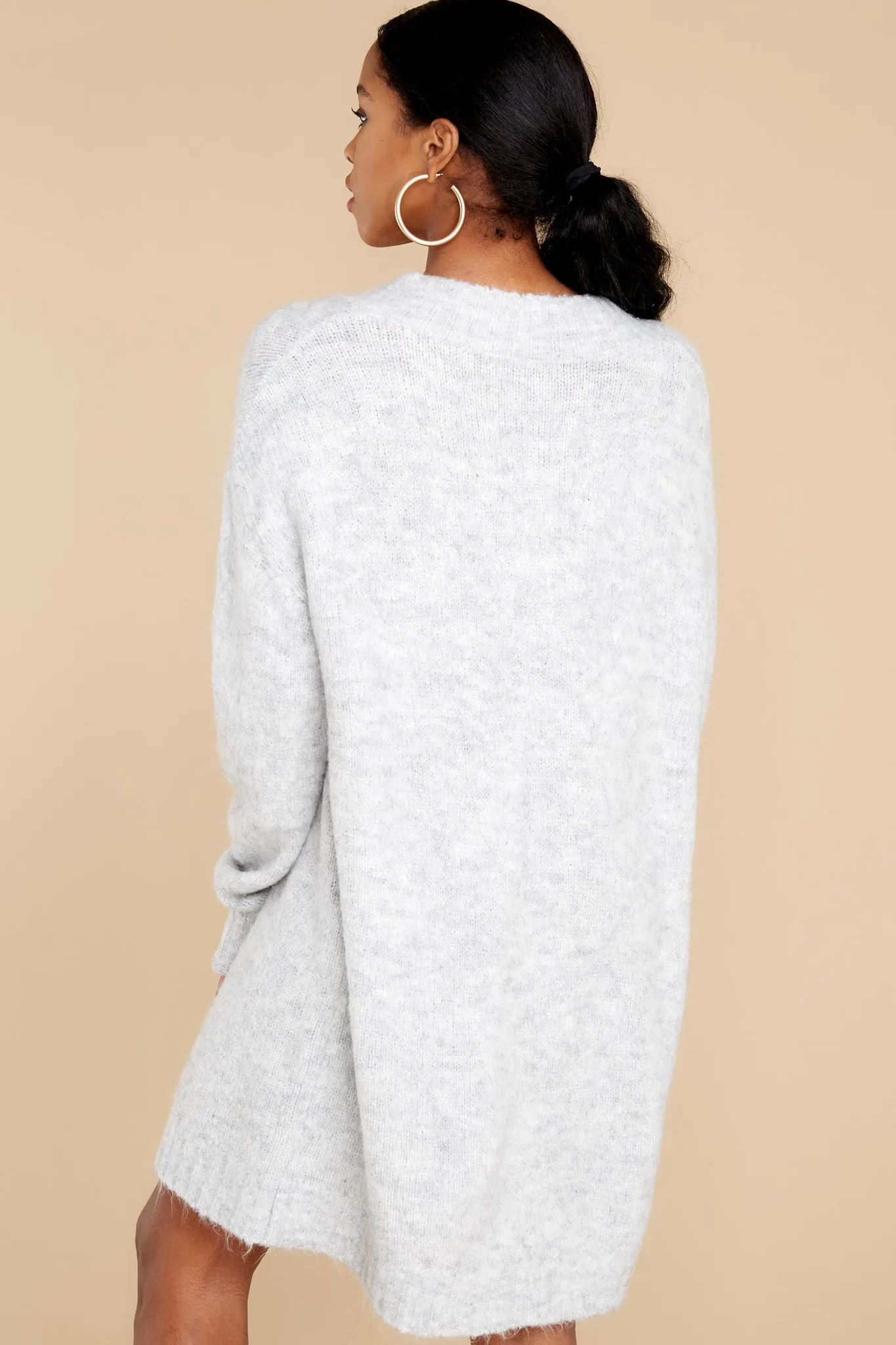 Forever In Love Heather Grey Tunic Sweater