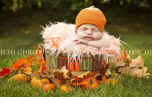 Frosted Orange Mongolian Faux Fur Rug Newborn Baby Toddler