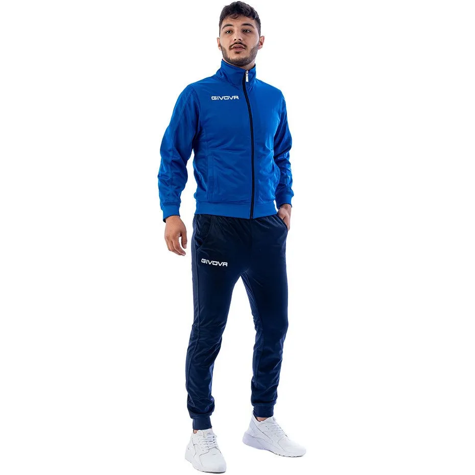 Givova Tuta Torino Tracksuit Navy Blue-Blue Tr031 0204 S