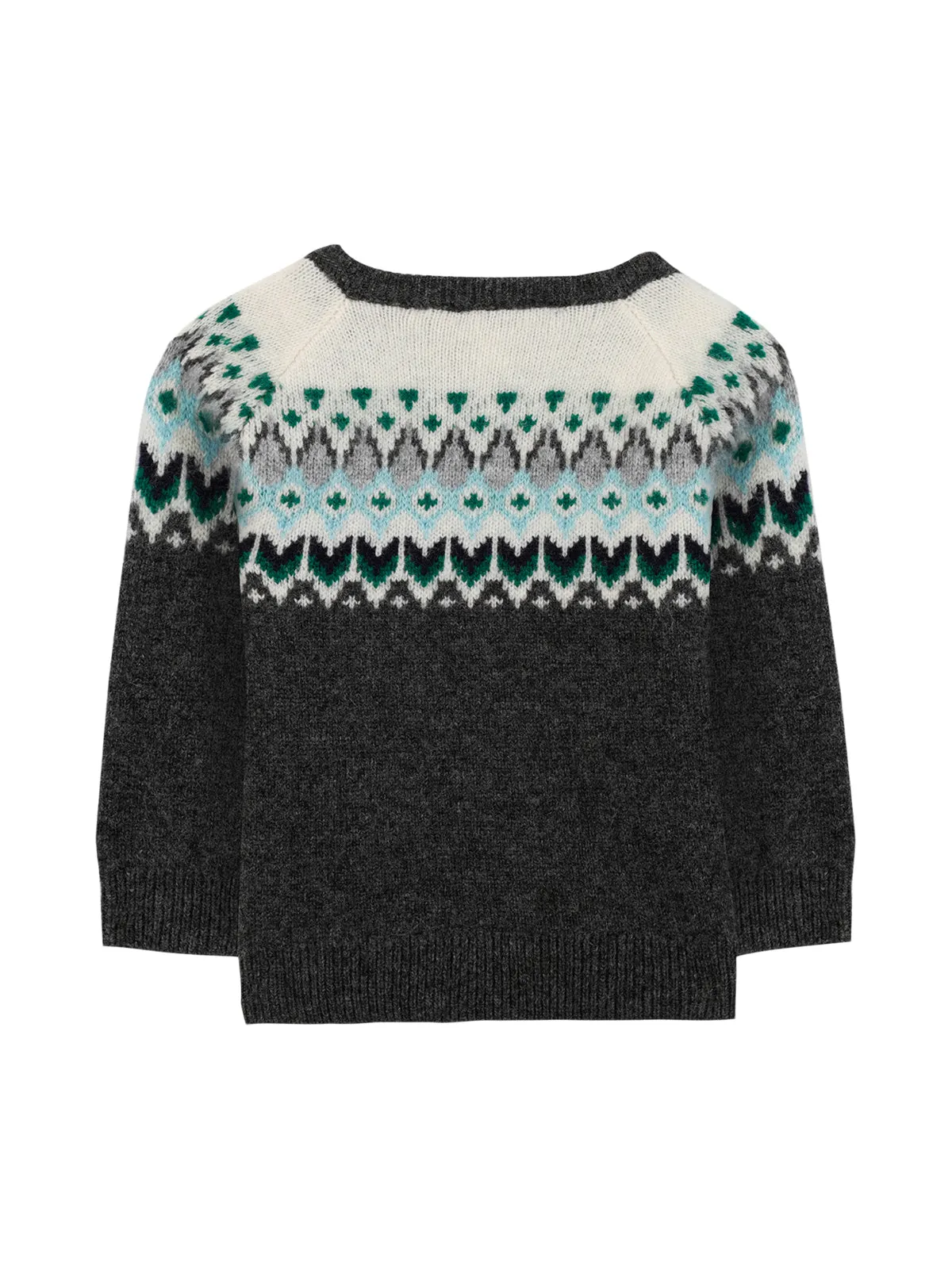 Gray Fair Isle Sweater