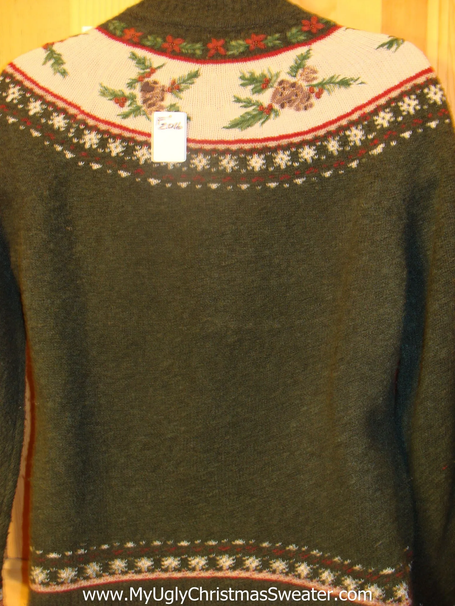 Green Nordic Fair Isle Ugly Christmas Sweater