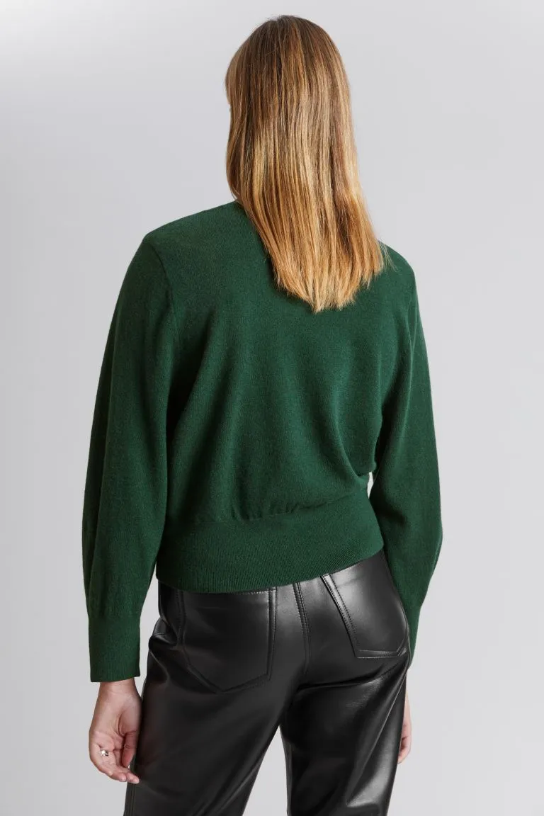 H&M Merino wool turtleneck sweater, green