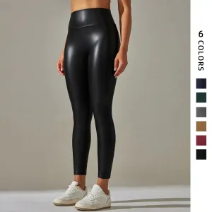 High Waist Leather Sexy Leggings Trousers