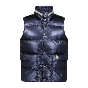 'Idir' Nylon Gilet Navy