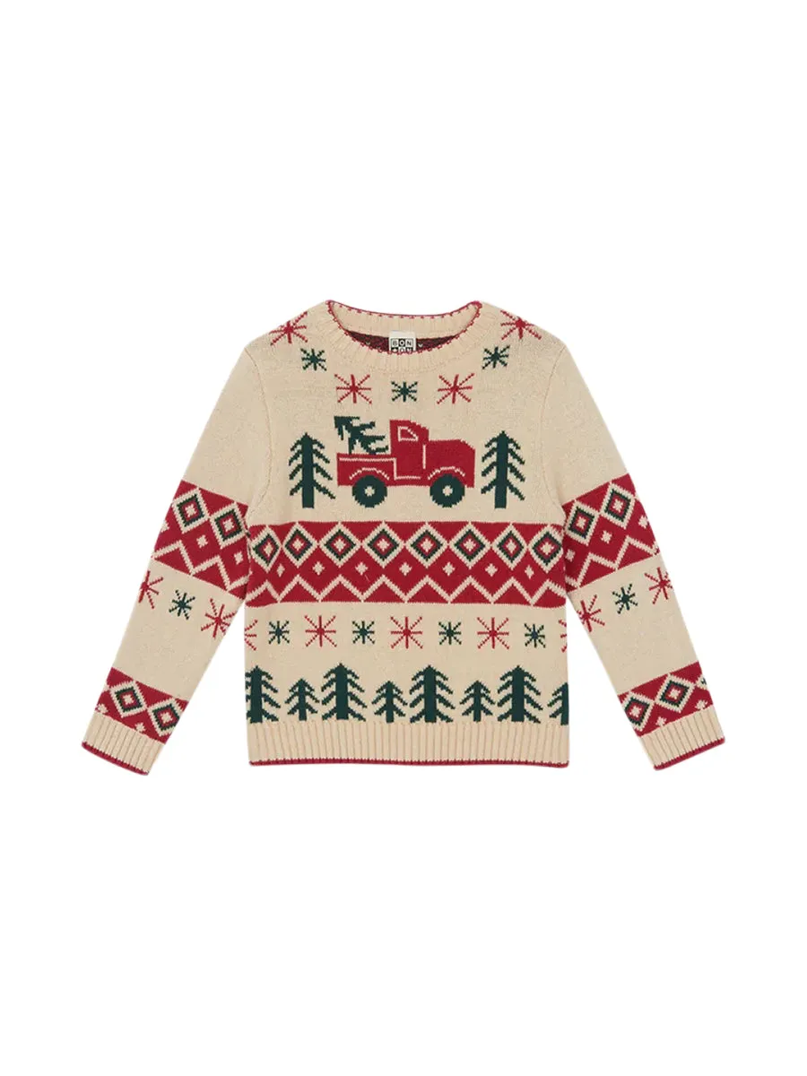 Joel Christmas Truck Sweater