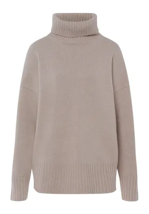 Knits Oversized Wool Turtleneck | Pumice 78699-2805