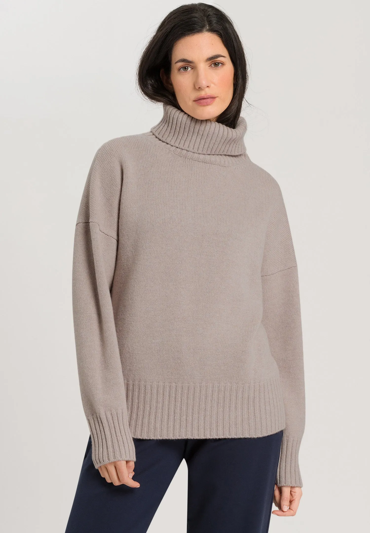 Knits Oversized Wool Turtleneck | Pumice 78699-2805