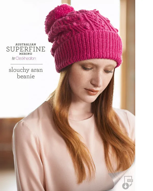 Knitting Pattern Slouchy Beanie