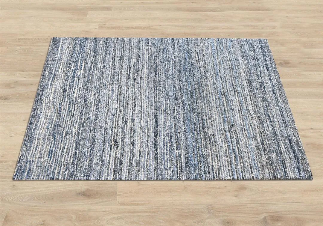 Leopold Recycled Denim & Wool Rug