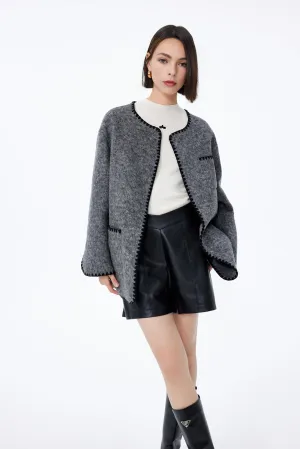 LILY Chanel-Inspired Buttonless Coat