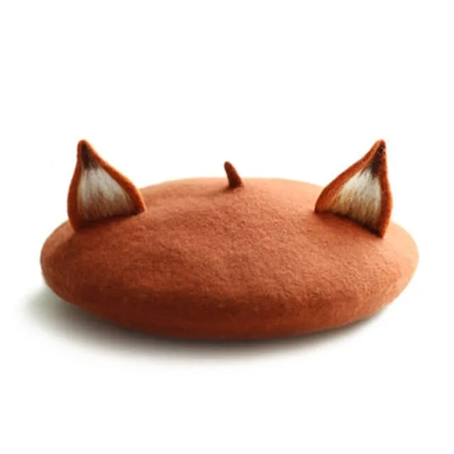 Little Fox Ears Beret